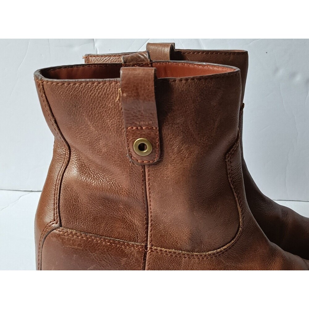 Cole Haan Grand OS ZILLIE Brown  Leather Hidden Wedge Ankle Boots Booties 8B - Picture 4 of 14